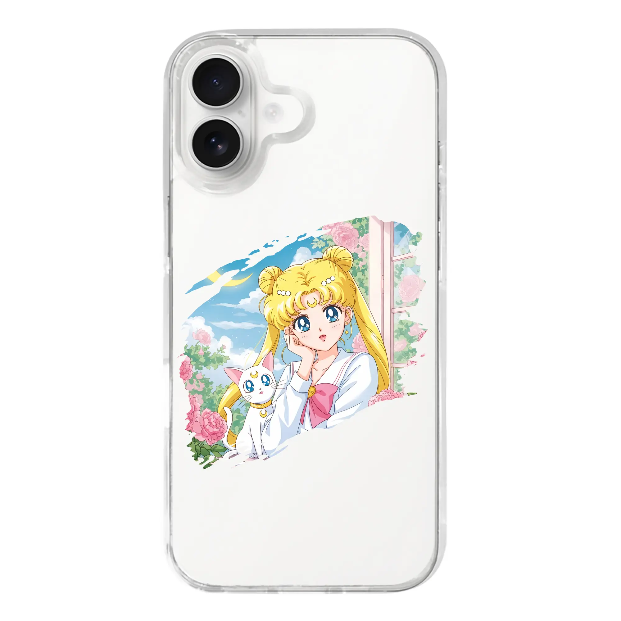 美少女戦士セーラームーン グッズ 月野 うさぎ - iPhone 17シリーズ 透明スマホケース – 薄型・耐衝撃・精密フィット保護カバー